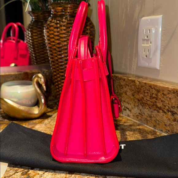 Saint Laurent YSL Hot Pink Leather
Nano Sac De Jour - Picture 10 of 16